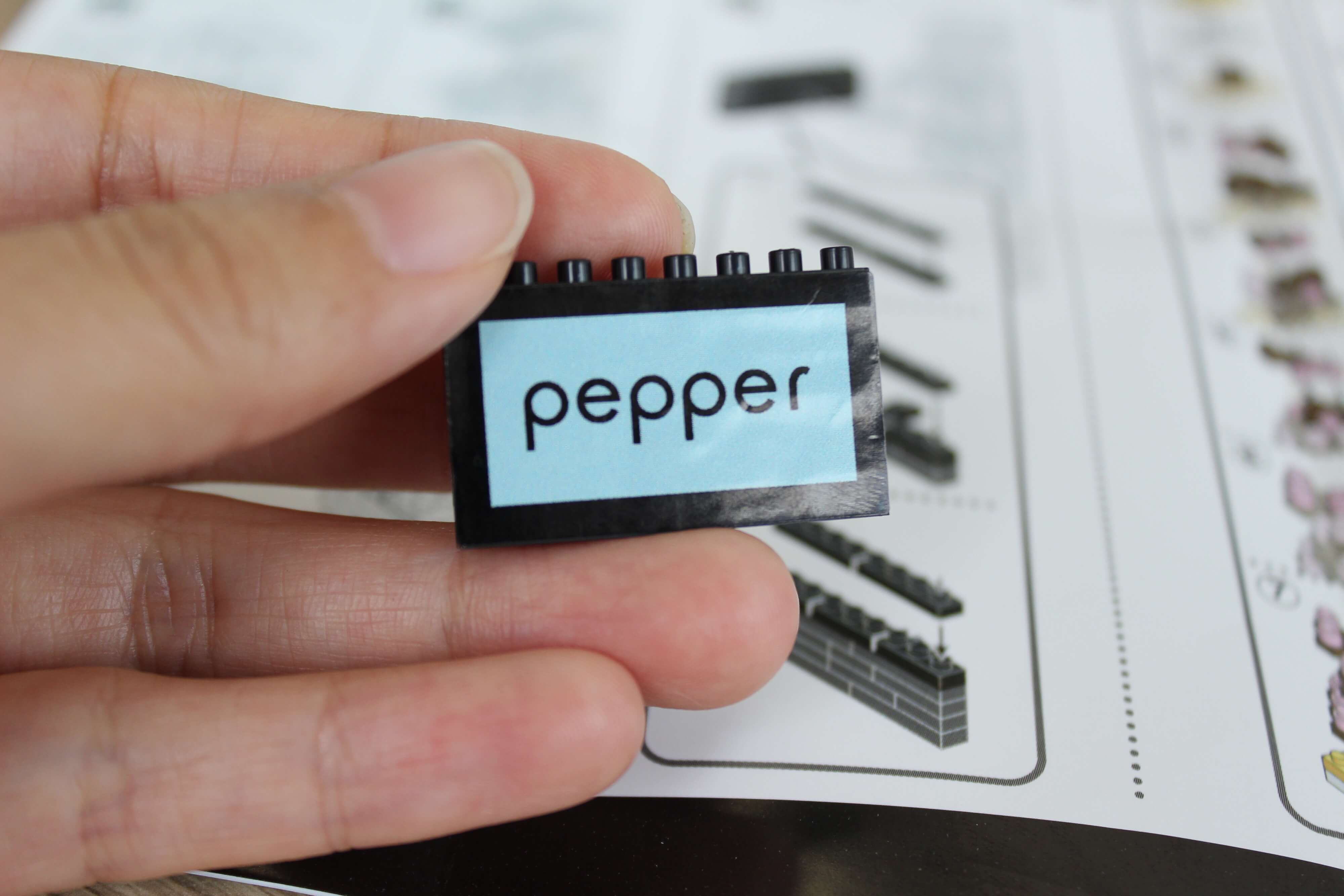 Pepper版nanoblockを組み立ててみた。Step 21.2